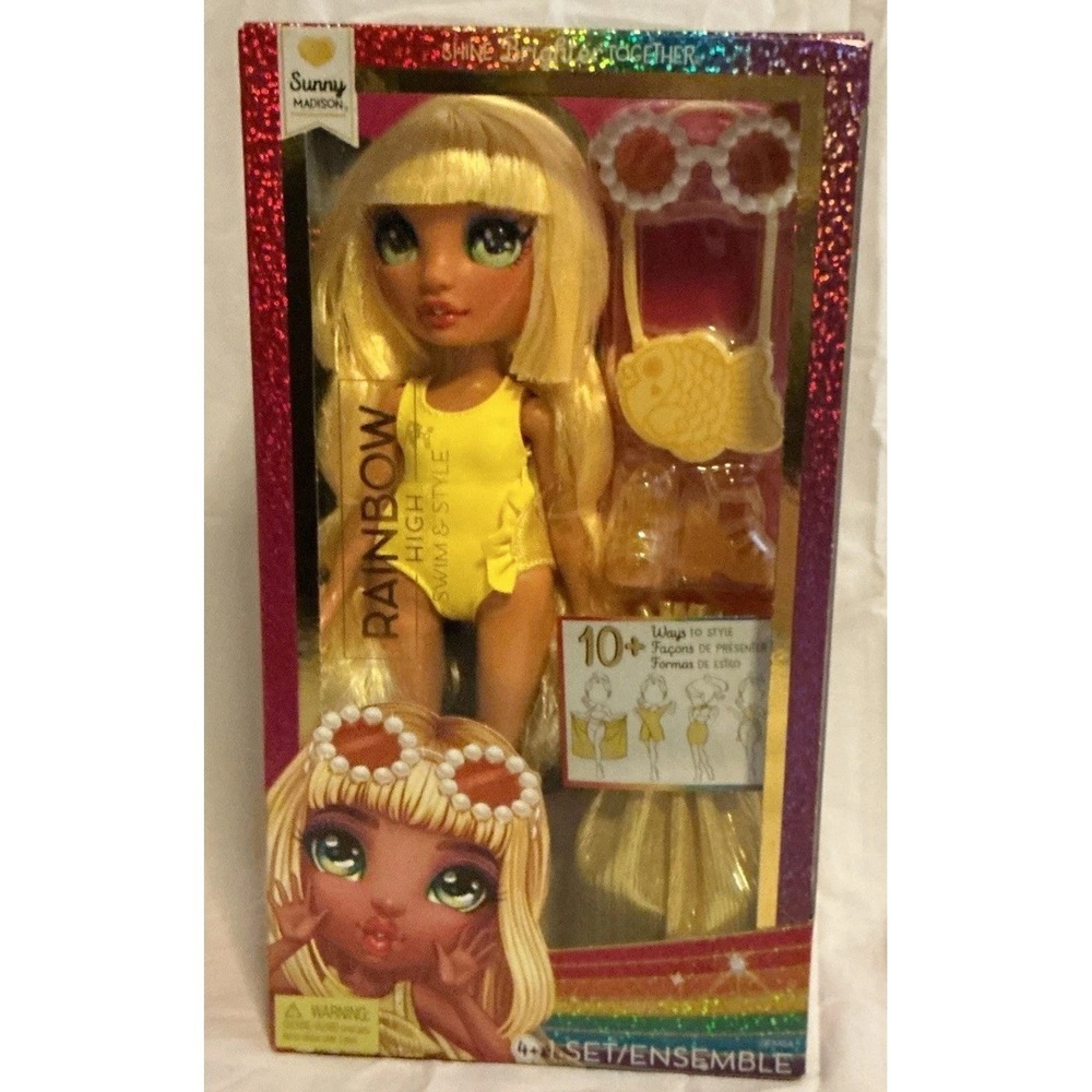 Rainbow High Swim & Style Sunny - Yellow 11" Blonde Fashion Doll with Shimmer...